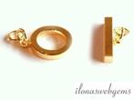 3 stuks kapittelslot `gold` verguld ca. 20mm, Verzenden, Nieuw, Overige typen