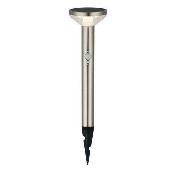 Solar buiten staande lamp met sensor Spies 2W -Warm wit, Tuin en Terras, Buitenverlichting, Nieuw, Led, Overige materialen, Zonne-energie