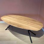 DEENS Ovaal Eikenhouten Tafel verjongde rand en onderstel