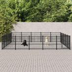 Hondenkennel voor buiten 23,52 m² staal, Dieren en Toebehoren, Hondenhokken, Verzenden, Nieuw