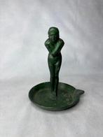 Max le Verrier - sculptuur, La frileuse - 13 cm - Brons, Antiek en Kunst