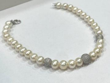 Zonder Minimumprijs - Armband - 18 karaat Witgoud -