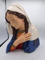 Buste van de Maagd Maria - 38 cm - Gips - 1950-1960, Antiek en Kunst