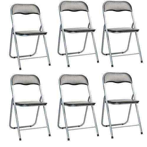 6x klapstoel - kantoorstoelen - bijzetstoel - set van 6, Huis en Inrichting, Tafels | Eettafels, Verzenden