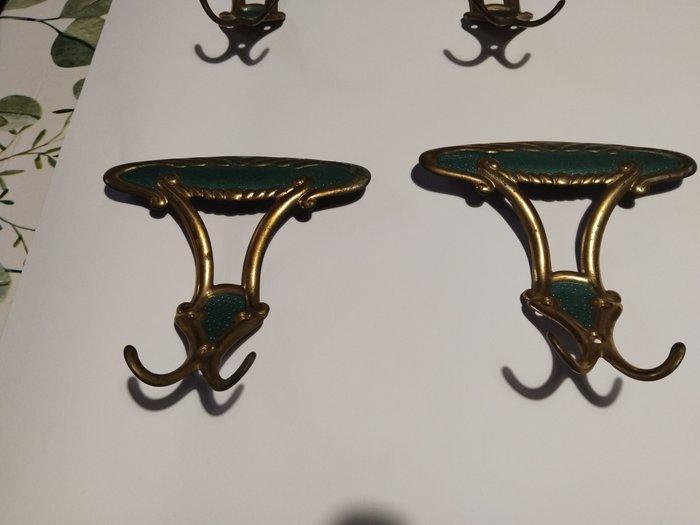 Kapstok (8) - Verguld messing, Antiek en Kunst, Curiosa en Brocante