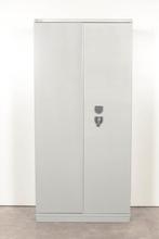 Polifer kluis, aluminium, 195 x 93 cm, incl. 4 legborden..., Huis en Inrichting, Ophalen of Verzenden, Gebruikt