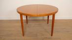 Vintage ronde eettafel | Teak | Uitschuifbaar, Ophalen of Verzenden, Nieuw
