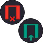 Bicolor Folie Ronde Wacht/Vrije signalering - 19058014, Verzenden