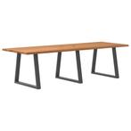 vidaXL Eettafel met natuurlijke rand 280x100x74 cm massief, Huis en Inrichting, Tafels | Eettafels, Verzenden, Nieuw