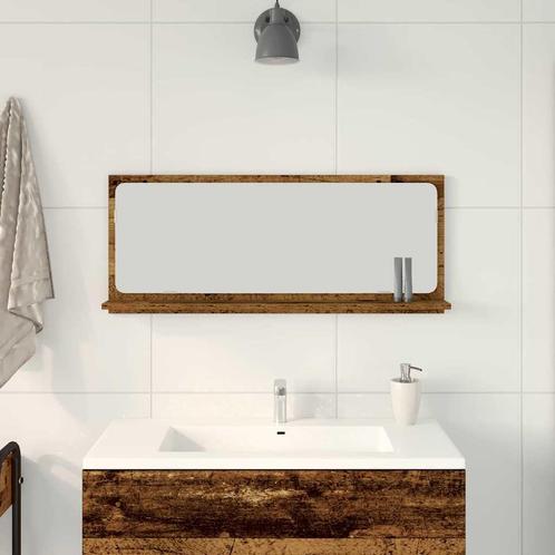 vidaXL Badkamerspiegel Oude Hout 90x10,5x37 cm Van, Huis en Inrichting, Tafels | Kaptafels, Nieuw, Verzenden