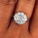 Zonder Minimumprijs - Ring Platina Diamant (Natuurlijk), Handtassen en Accessoires, Ringen, Nieuw