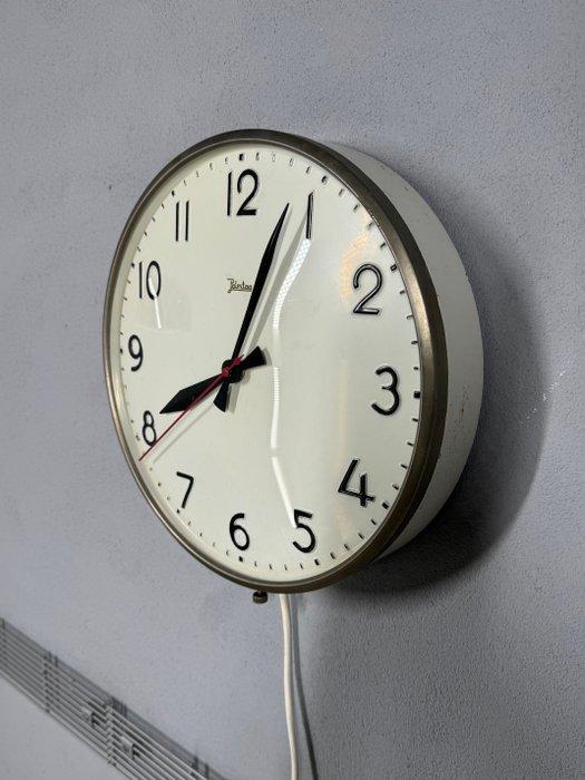Wandklok - Industriële Palmtag schoolklok – vintage precisie, Antiek en Kunst, Antiek | Wandborden en Tegels