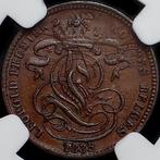 België. Leopold I. 1 Centime 1835 over 2 - overstruck on a, Postzegels en Munten