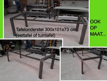 Tuintafel -  tafelonderstel 300x101x73 cm hoog - terrastafel