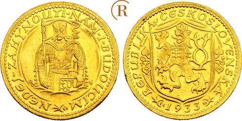Dukat Kremnitz St Wenzel goud 1933 Tschechische Republik:, Postzegels en Munten, Munten | Europa | Niet-Euromunten, België, Verzenden