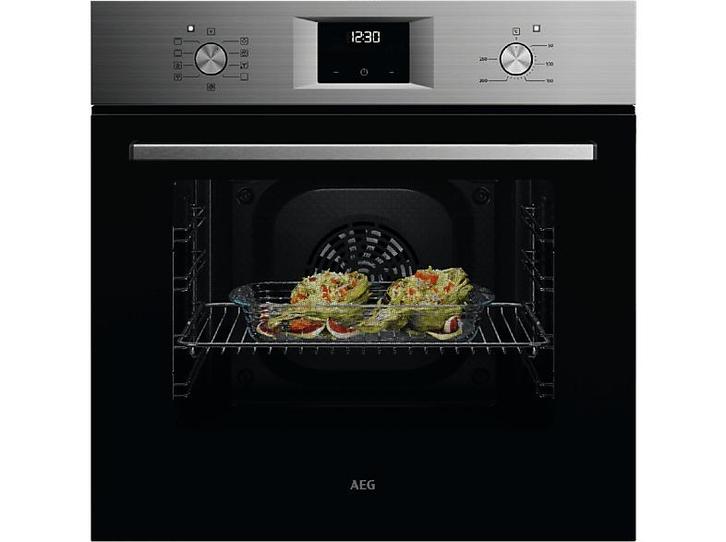 AEG -  Multifunctionele Oven - Inox, Elektronische apparatuur, Ovens, Inbouw, Hete lucht, Nieuw, Oven met grill, 60 cm of meer
