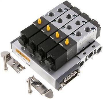 G1/8 4x Terminal de vanne pneumatique 24V DC, Verzenden