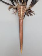 Ceremoniële dolk uit kasuarisbeen - Papoea-Nieuw-Guinea, Antiquités & Art