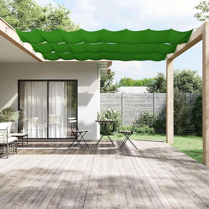 vidaXL Luifel verticaal 60x1000 cm oxford stof lichtgroen, Tuin en Terras, Parasols, Nieuw, Verzenden