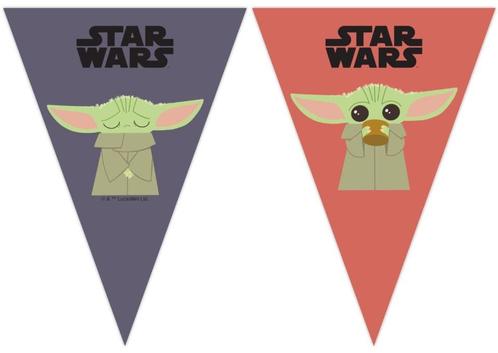 Star Wars Vlaggenlijn Baby Yoda, Hobby en Vrije tijd, Feestartikelen, Nieuw, Verzenden