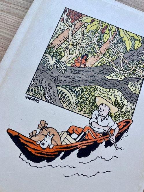 Hergé - 1 Watercolour - Tintin - lOreille Cassée - Tirage, Boeken, Stripverhalen