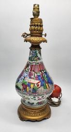 Lamp - Porselein, De Canton Famille Rose, Antiquités & Art, Antiquités | Autres Antiquités