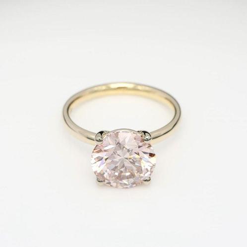 Zonder Minimumprijs - Ring - 18 karaat Geel goud -  3.00ct., Handtassen en Accessoires, Ringen