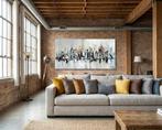 Monika Spiewak - City - Oil Painting Stretched On The Frame, Antiek en Kunst