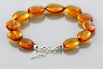 Barnsteen - Amber Charm Bracelet – Polished Cognac Beads –, Antiek en Kunst