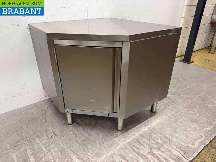 Combisteel RVS Werkkast Hoekkast Kast klap 100 x 100 cm, Zakelijke goederen, Horeca | Meubilair en Inrichting, Ophalen of Verzenden