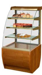 Koelvitrine | Hout-look | +4°C/+15°C | 4 Niveaus |, Verzenden, Nieuw in verpakking