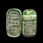 Replica van de oude Egyptenaar Faience Scarab Beetle Box met