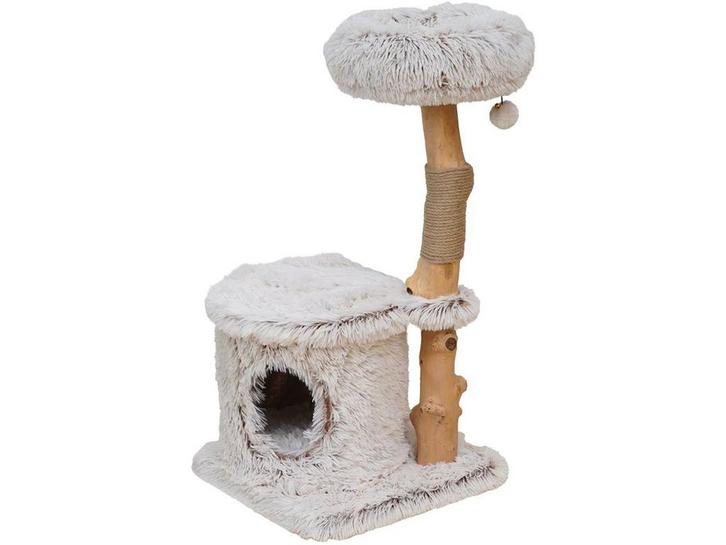 EBI Manila - Krabpaal - Pluche met speelballetje - Beige 40, Dieren en Toebehoren, Katten-accessoires, Zo goed als nieuw, Verzenden