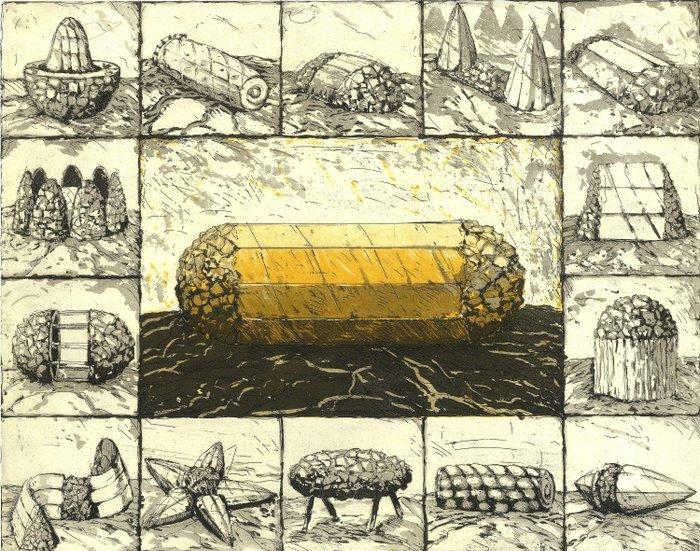 Ariel Moscovici (1956-) - Entre deux points, Antiek en Kunst, Antiek | Overige Antiek