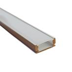 LED Profiel | Opbouw | 1 Meter | Zilver | Voor LED strips t, Verzenden