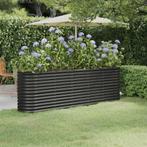 vidaXL Plantenbak 224x40x68 cm gepoedercoat staal, Verzenden, Nieuw