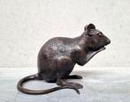 Beeldje - Lifelike Rat - Mouse - Brons