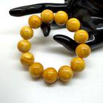 Bracelet en ambre balte, perles de 14 mm, 24,6 g - Ambre -
