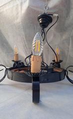 Aggio Group - Kroonluchter - Zwart smeedijzer, hardhout