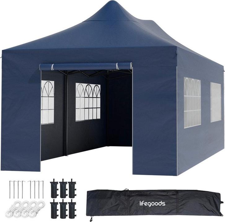 2dekans | LifeGoods Partytent - Paviljoen - 3x6 m -, Tuin en Terras, Partytenten, Ophalen of Verzenden