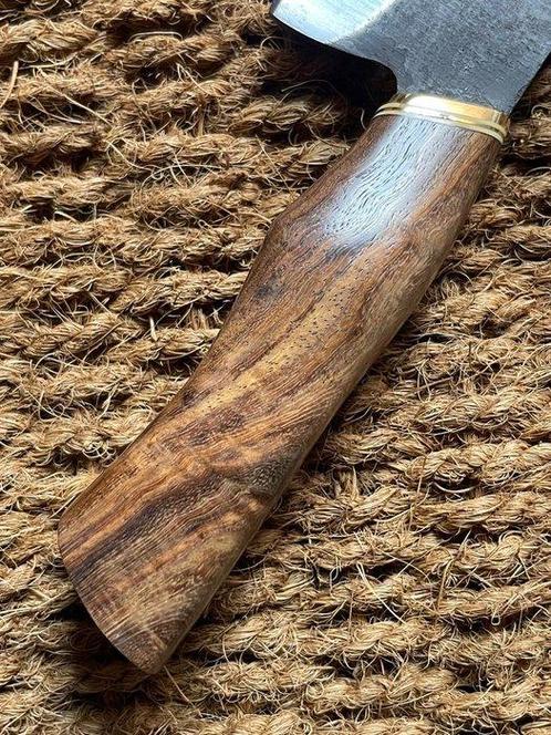 Custom Wooden-Handle Longblade - Couteau de table - Acier,, Antiek en Kunst, Antiek | Keukengerei