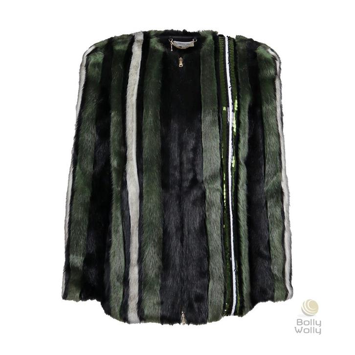 Patrizia Pepe • faux fur jas • 36 (IT42), Kleding | Dames, Truien en Vesten, Zwart, Nieuw, Maat 36 (S), Verzenden