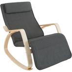 tectake Schommelstoel Onda - donkergrijs, Huis en Inrichting, Stoelen, Verzenden, Nieuw
