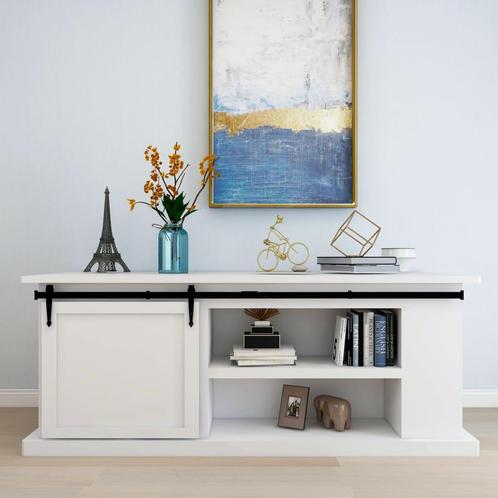 vidaXL Ophangset voor minischuifdeur 183 cm koolstofstaal, Doe-het-zelf en Bouw, Overige Doe-Het-Zelf en Bouw, Nieuw, Verzenden