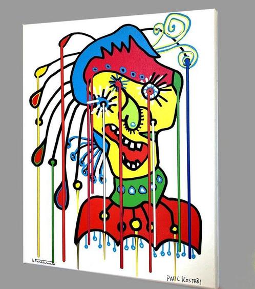 Paul KOSTABI - Stati Uniti - 1962) & GIUSEPPE FORTUNATO -, Antiek en Kunst, Kunst | Schilderijen | Modern