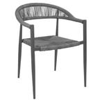 Stoelen | EDEN | Rotan/Aluminium | Antraciet | Donkergrijs, Verzenden, Nieuw in verpakking