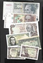 Spanje. - 7 banknotes - various dates  (Zonder Minimumprijs), Timbres & Monnaies, Monnaies | Pays-Bas