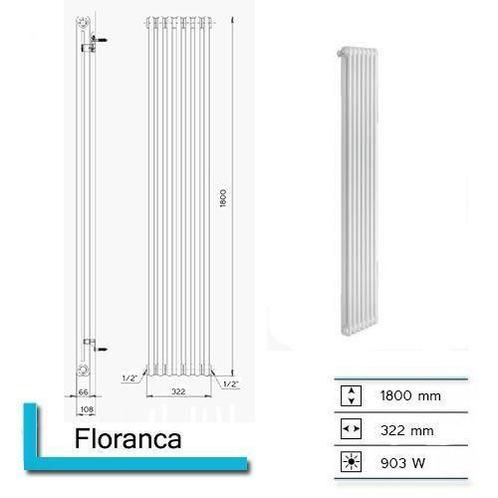 Designradiator Plieger Florence 903 Watt Zijaansluiting, Bricolage & Construction, Sanitaire, Enlèvement ou Envoi