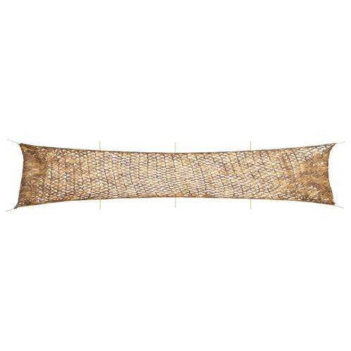 vidaXL Camouflagenet met opbergzak 844x142 cm zandkleurig, Sport en Fitness, Schietsport-accessoires, Nieuw, Verzenden