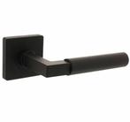Intersteel deurkruk Bau-Stil op vierkant rozet mat zwart, Ophalen of Verzenden, Nieuw